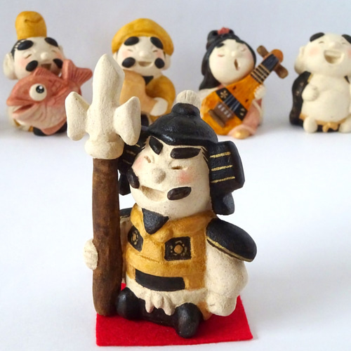 受注制作】七福神の毘沙門天様 小サイズ 縁起物 その他置物