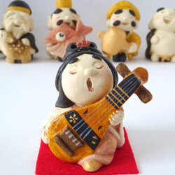 受注制作】福助さん お福さんセット 大サイズ 縁起物 その他置物