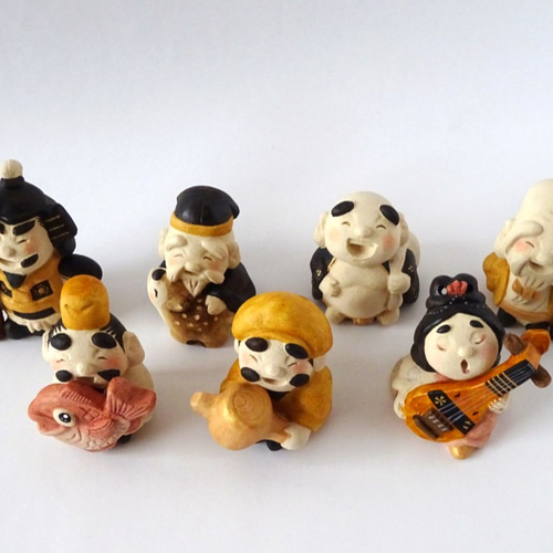 受注制作】笑門来福！ことほぎ七福神セット 小サイズ 縁起物 その他