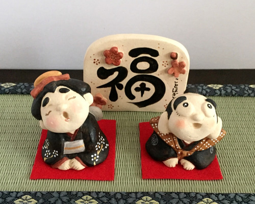 受注制作】縁起物！福助さん 大サイズ その他置物 ことほぎ 通販