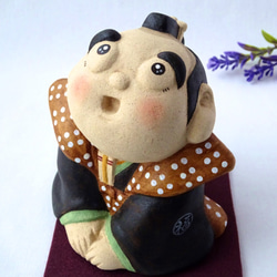 福助さん 福さん 福寿夫婦 置物 縁起物 中古 受注制作】縁起物！福助さん 大サイズ その他置物 ことほぎ 通販