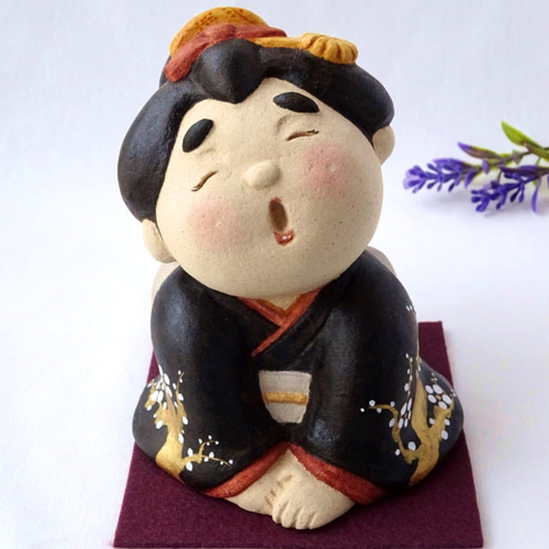 受注制作】縁起物！お福さん 大サイズ その他置物 ことほぎ 通販 