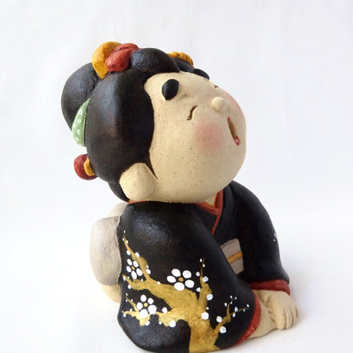 受注制作】縁起物！お福さん 大サイズ その他置物 ことほぎ 通販