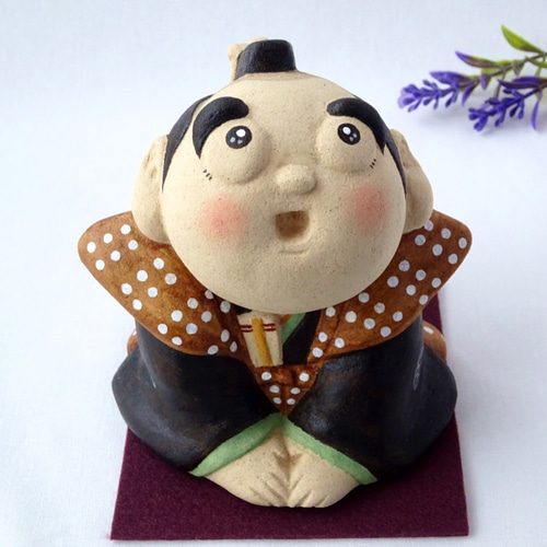 受注制作】福助さん お福さんセット 大サイズ 縁起物 その他置物 受注制作】福助さん お福さんセット 大サイズ 縁起物 その他置物