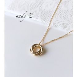One Ring Motif Gold Necklace 6枚目の画像