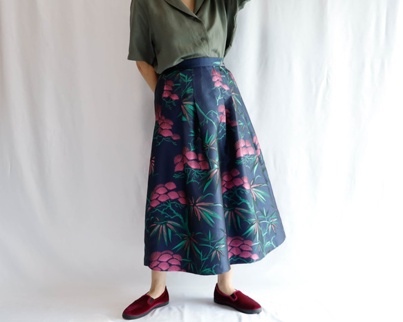 KABUKI WOVEN TEXTILE -Long Skirt 第6張的照片