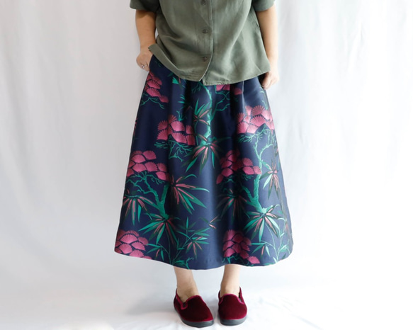 KABUKI WOVEN TEXTILE -Long Skirt 第7張的照片