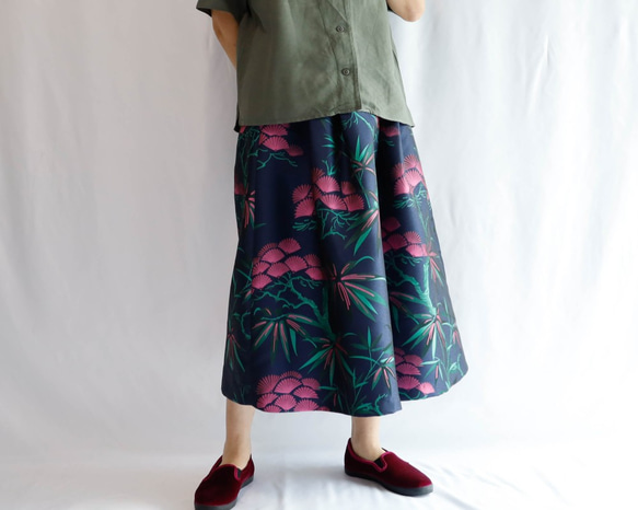 KABUKI WOVEN TEXTILE -Long Skirt 第8張的照片