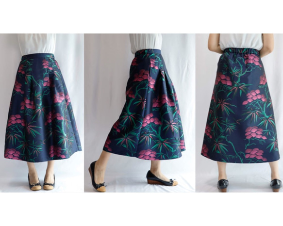 KABUKI WOVEN TEXTILE -Long Skirt 第9張的照片