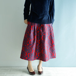 長款 80 厘米長 Covent Garden Kimagure 系列 - 錦緞圖案長裙，感覺適度瘋狂 第6張的照片