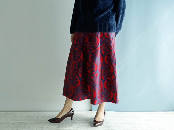 長款 80 厘米長 Covent Garden Kimagure 系列 - 錦緞圖案長裙，感覺適度瘋狂 第8張的照片