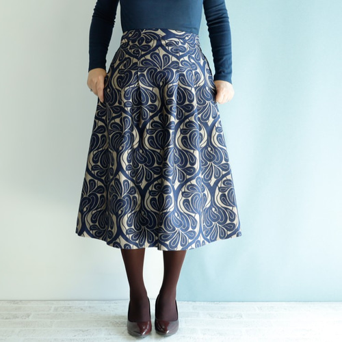 ミディ丈 70cm丈 コベントガーデン グレー きまぐれコレクション