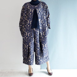 考文特花園灰色 Kimagure 系列高喬褲配錦緞圖案 第6張的照片