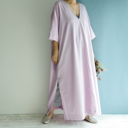 Spring Lavender Maxi Kaftan Dress 2WAY 層層疊疊的搭配 畢竟一年四季都會活躍 第2張的照片