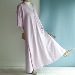 Spring Lavender Maxi Kaftan Dress 2WAY 層層疊疊的搭配 畢竟一年四季都會活躍 第4張的照片