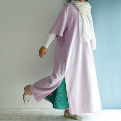 Spring Lavender Maxi Kaftan Dress 2WAY 層層疊疊的搭配 畢竟一年四季都會活躍 第5張的照片