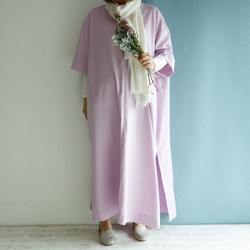 Spring Lavender Maxi Kaftan Dress 2WAY 層層疊疊的搭配 畢竟一年四季都會活躍 第7張的照片