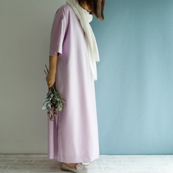 Spring Lavender Maxi Kaftan Dress 2WAY 層層疊疊的搭配 畢竟一年四季都會活躍 第9張的照片