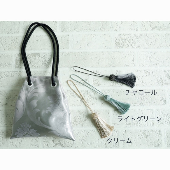 FUJIYAMA Pochette Silver Damask-A 2WAY最小Pochette可以戴在肩膀上或對角線 第9張的照片