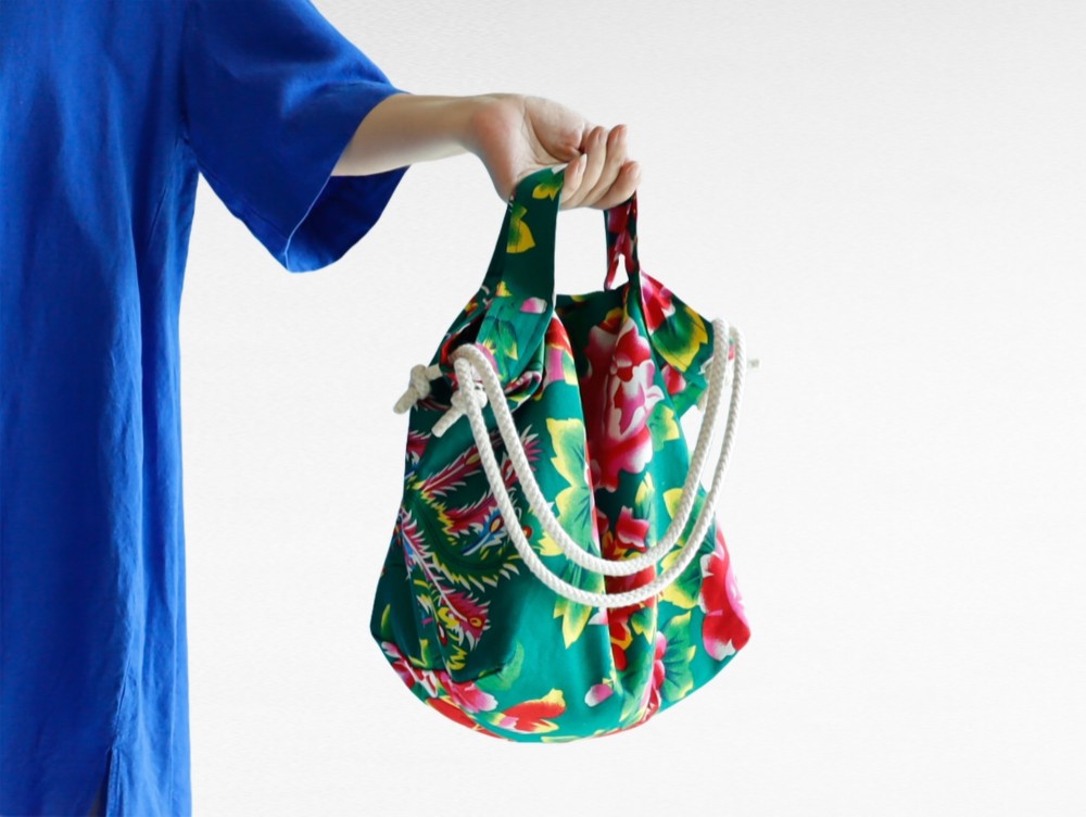 BUCKETY Mサイズ [グリーン] トートバッグ 香港スペシャル！香港迷  A4サイズが入ります！