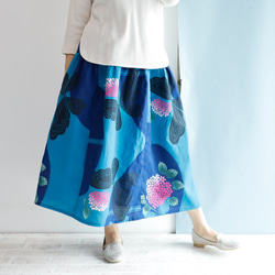 OKINAWA SKIRT LONG -upcycled from unused summer KIMONO 第5張的照片