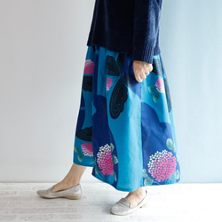 OKINAWA SKIRT LONG -upcycled from unused summer KIMONO 第9張的照片