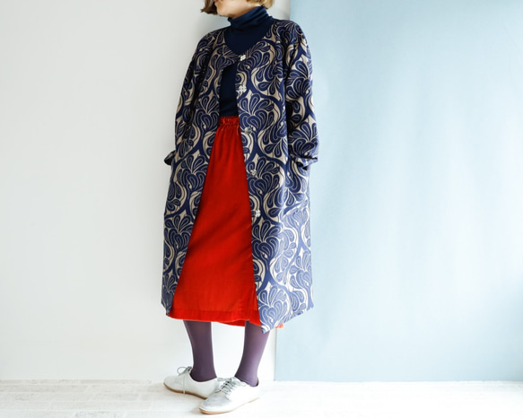 Kimagure 系列 - Covent Garden 灰色錦緞超大外套“免運費” 第1張的照片