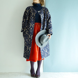 Kimagure 系列 - Covent Garden 灰色錦緞超大外套“免運費” 第3張的照片