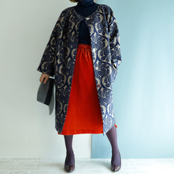 Kimagure 系列 - Covent Garden 灰色錦緞超大外套“免運費” 第4張的照片