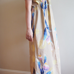 OKINAWA DRESS -Maxi dress using YUKATA(Summer KIMONO) fabric 第5張的照片