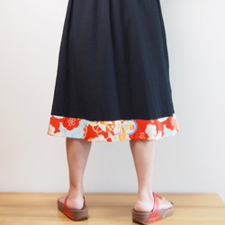OKINAWA DRESS -LITTLE BLACK DRESS WITH UPCYCLED  KIMONO 第5張的照片
