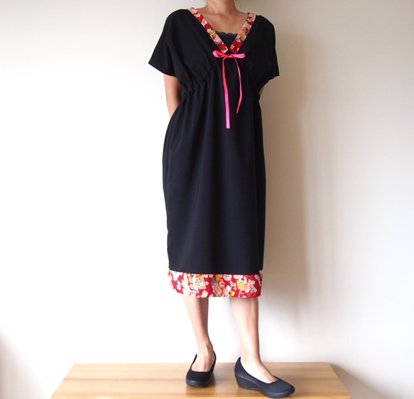 OKINAWA DRESS -Using Vintage Kimono Fabric 第2張的照片