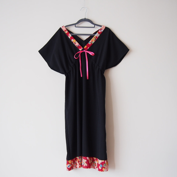 OKINAWA DRESS -Using Vintage Kimono Fabric 第6張的照片