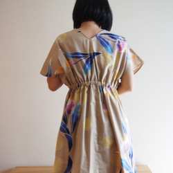 OKINAWA DRESS -Mini dress using YUKATA(Summer KIMONO) fabric 第4張的照片