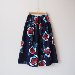 OKINAWA SKIRT LONG  -upcycled from unused summer KIMONO 第6張的照片