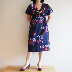OKINAWA DRESS -Midi dress using YUKATA(Summer KIMONO) fabric 第5張的照片