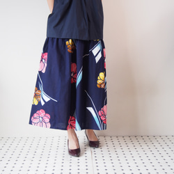 OKINAWA SKIRT LONG  -upcycled from unused summer KIMONO 第9張的照片