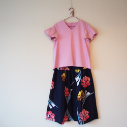 OKINAWA SKIRT LONG  -upcycled from unused summer KIMONO 第10張的照片