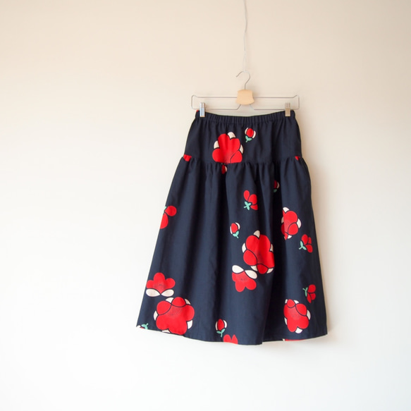 OKINAWA SKIRT LONG  -upcycled from unused summer KIMONO 第5張的照片