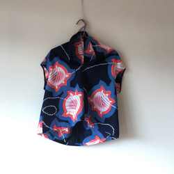 YUKATA V-neck TOP  -upcycled from unused summer KIMONO 第2張的照片