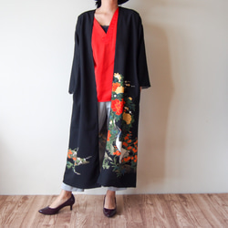 KIMONO Long Jacket -upcycled from Vintage Kimono 第1張的照片
