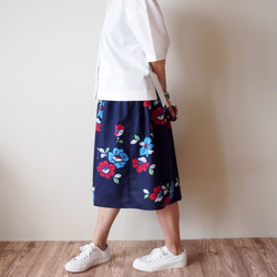 OKINAWA SKIRT MIDI  -upcycled from unused summer KIMONO 第7張的照片