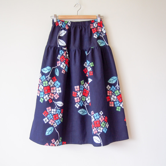 OKINAWA SKIRT LONG  -upcycled from unused summer KIMONO 第10張的照片