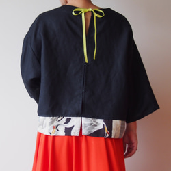 KIMONO TOP -Over sized top with up cycled vintage Kimono 第7張的照片