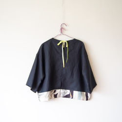 KIMONO TOP -Over sized top with up cycled vintage Kimono 第9張的照片