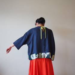 KIMONO TOP -Over sized top with up cycled vintage Kimono 第6張的照片