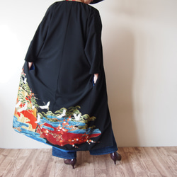 KIMONO Long Jacket -upcycled from Vintage Kimono 第2張的照片