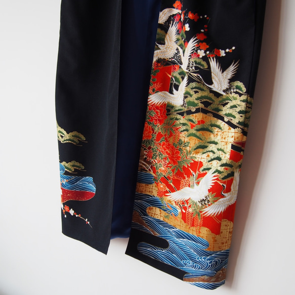 KIMONO Long Jacket -upcycled from Vintage Kimono 第8張的照片