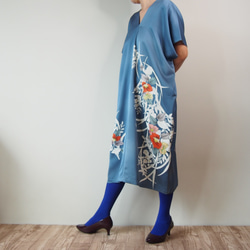 Square KIMONO Dress -using Vintage Kimono 第1張的照片