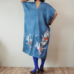 Square KIMONO Dress -using Vintage Kimono 第5張的照片